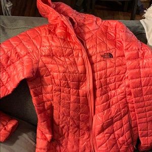 The north face hooded thermoball jacket